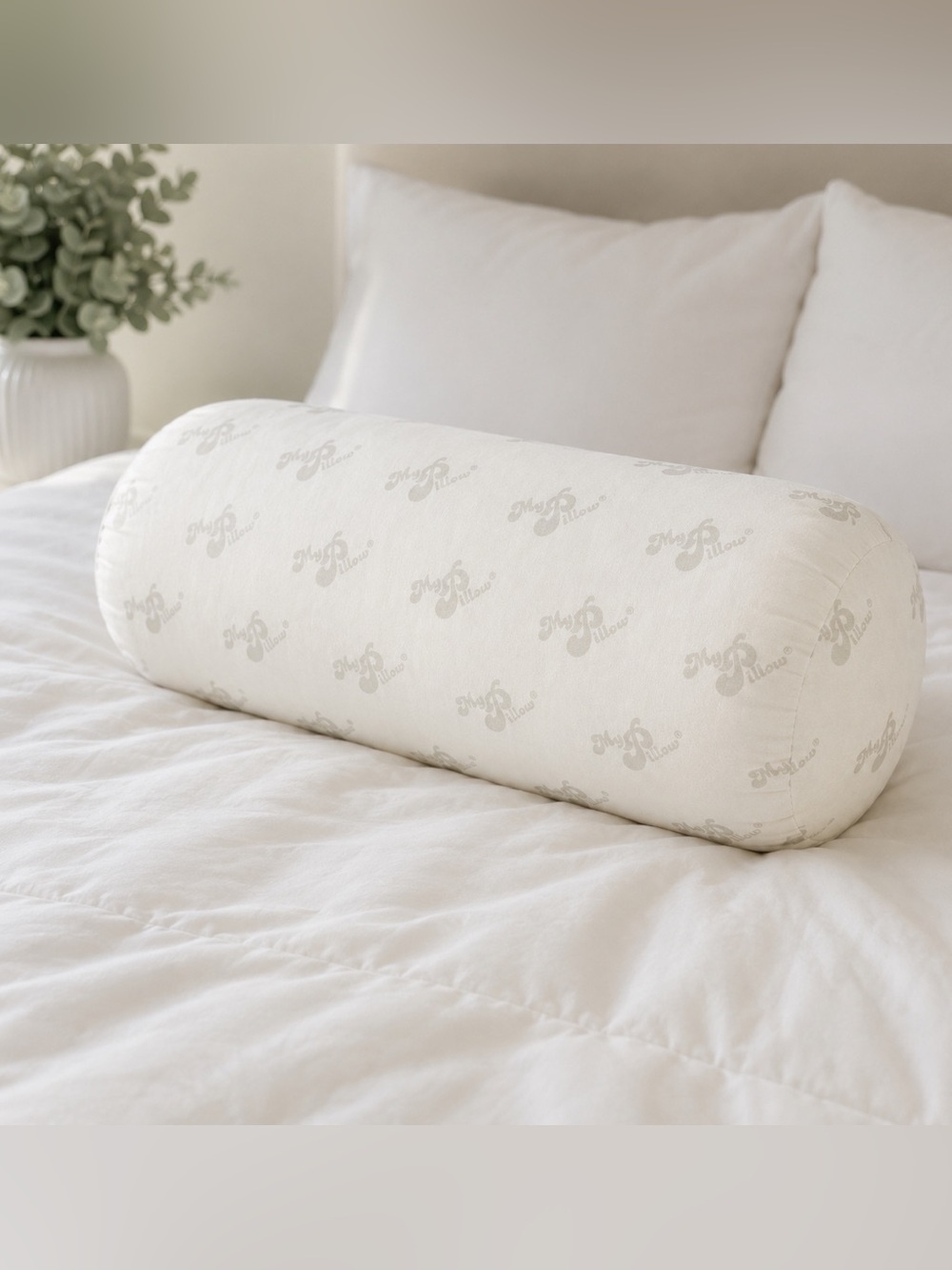 MyPillow Lumbar Neck Support Pillow White Memory Foam Roll 🇺🇸